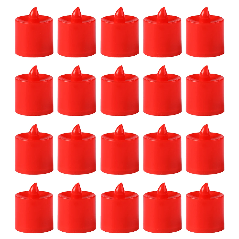 20 Pcs Lights Red Shell Flameless Tea Candles Small Size Operated Wax Led Light Free Decorative
20 Pcs Lights Red Shell Flameless Tea Candles Small Size Operated Wax Led Light Free Decorative