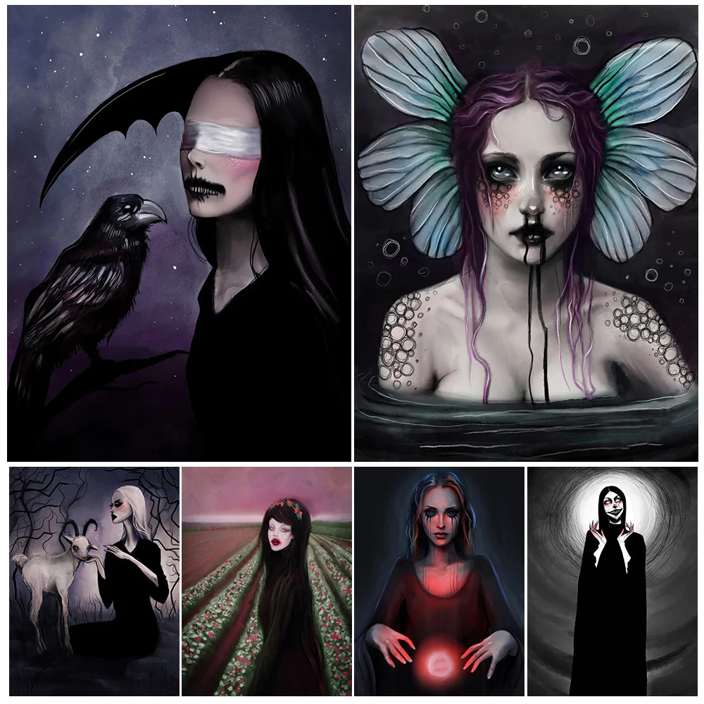The Crow And The Blind Witch Vintage Wall Art Canvas Print Banshee,Vampire,Bloodthirsty Rabbit Art Poster Print Home Decoration
The Crow And The Blind Witch Vintage Wall Art Canvas Print Banshee,Vampire,Bloodthirsty Rabbit Art Poster Print Home Decoration