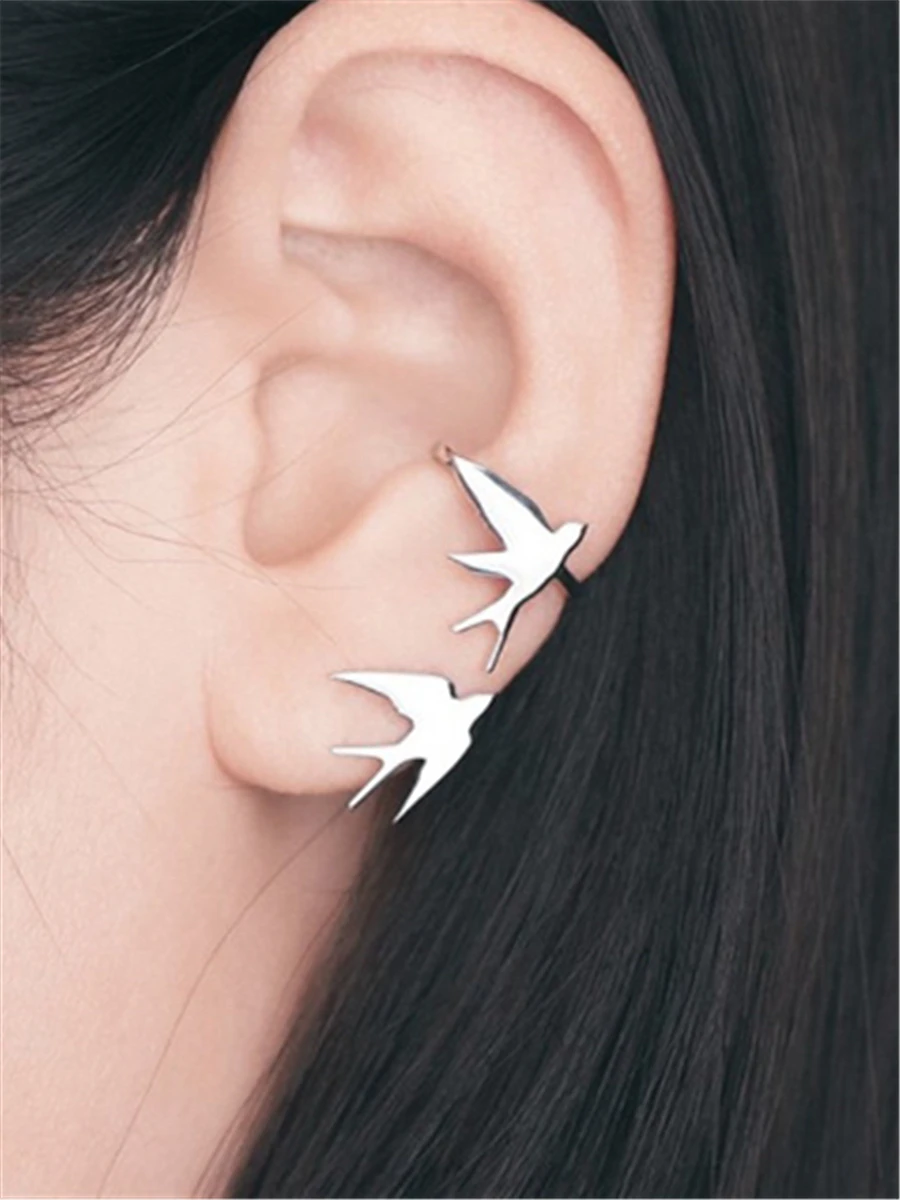 Original Fanciful Bird Ear Clip Bone Clip No Piercing S925 Pure Silver Gold Color Small Design Fashion Jewelry Ear Cuff
Original Fanciful Bird Ear Clip Bone Clip No Piercing S925 Pure Silver Gold Color Small Design Fashion Jewelry Ear Cuff