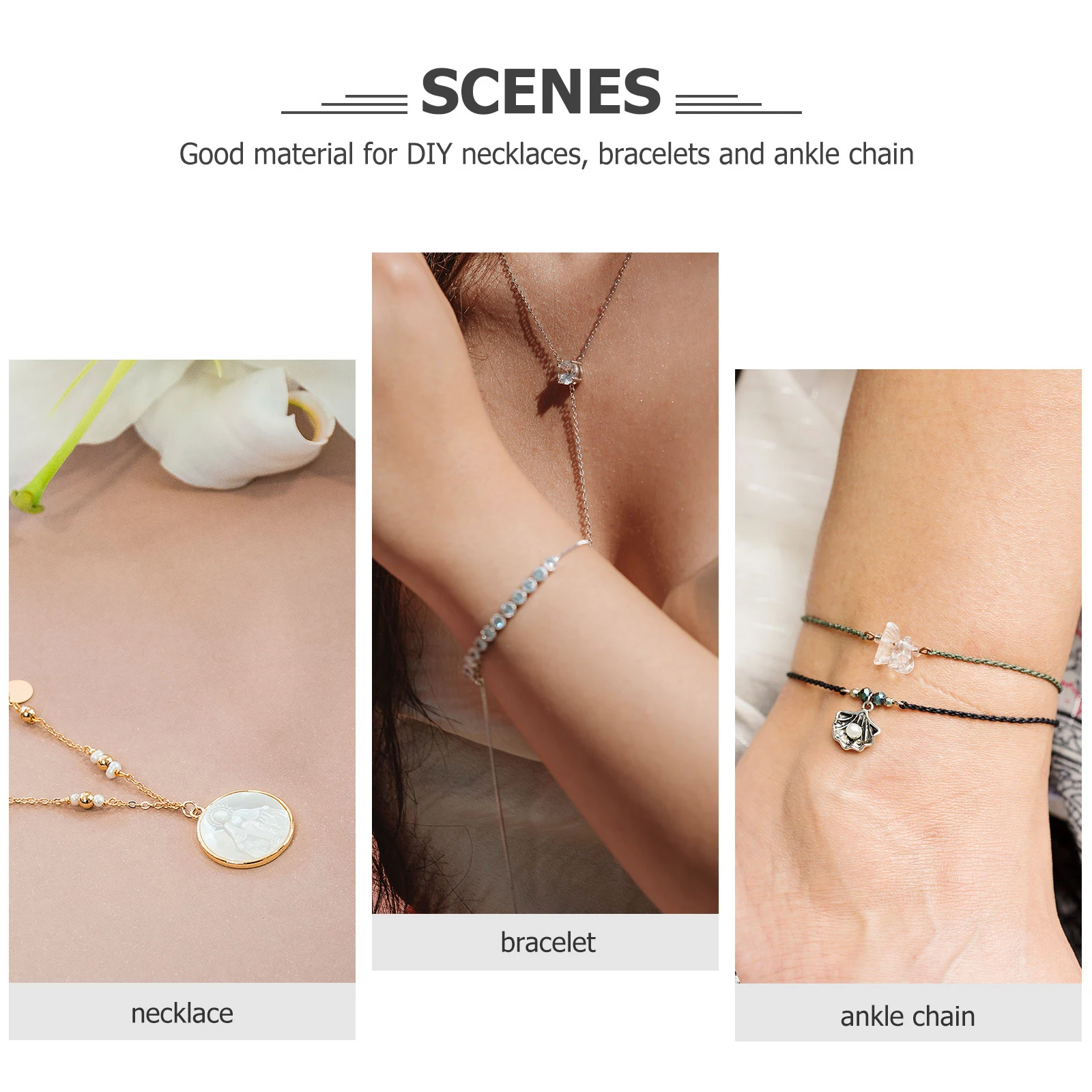 300pcs Extension Jewelry Making DIY Supply Accessories Bracelet Necklace Chains Chain Extensions for Necklaces Portable Chains
300pcs Extension Jewelry Making DIY Supply Accessories Bracelet Necklace Chains Chain Extensions for Necklaces Portable Chains