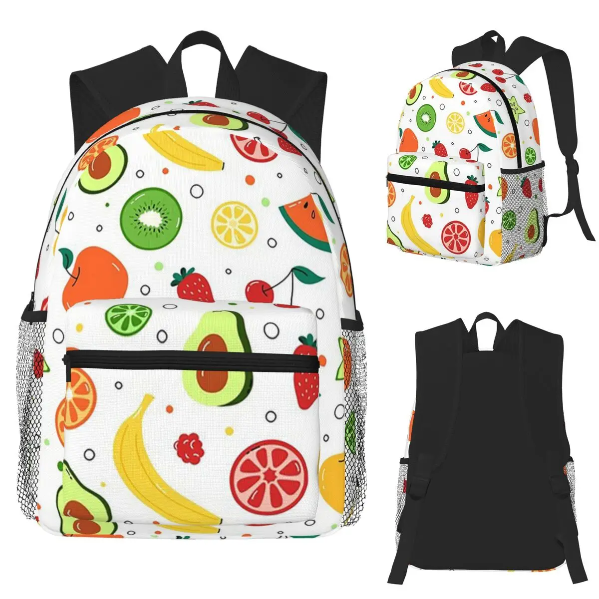 Fruits And Berries Print Apples Bananas Lemon Cherry Strawberry Backpack School Bag Hiking Travel Daypack Bookbag Shoulder Bags
Fruits And Berries Print Apples Bananas Lemon Cherry Strawberry Backpack School Bag Hiking Travel Daypack Bookbag Shoulder Bags