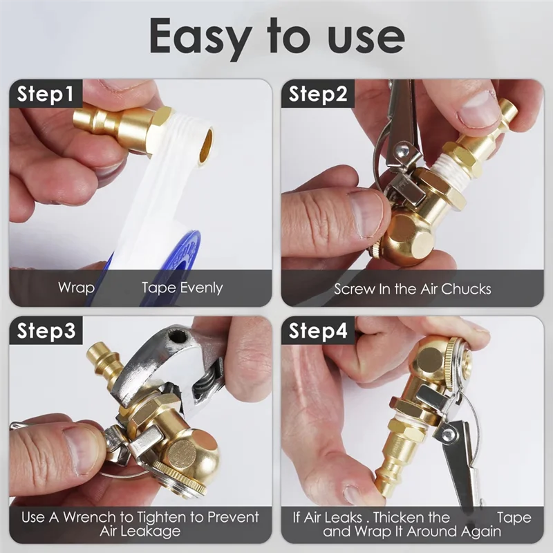 2Pcs Closed Ball Tire 1/4 Inch FNPT Closed Flow Tire Inflator Air Car Tire Inflator Pump Valve Connector 
2Pcs Closed Ball Tire 1/4 Inch FNPT Closed Flow Tire Inflator Air Car Tire Inflator Pump Valve Connector