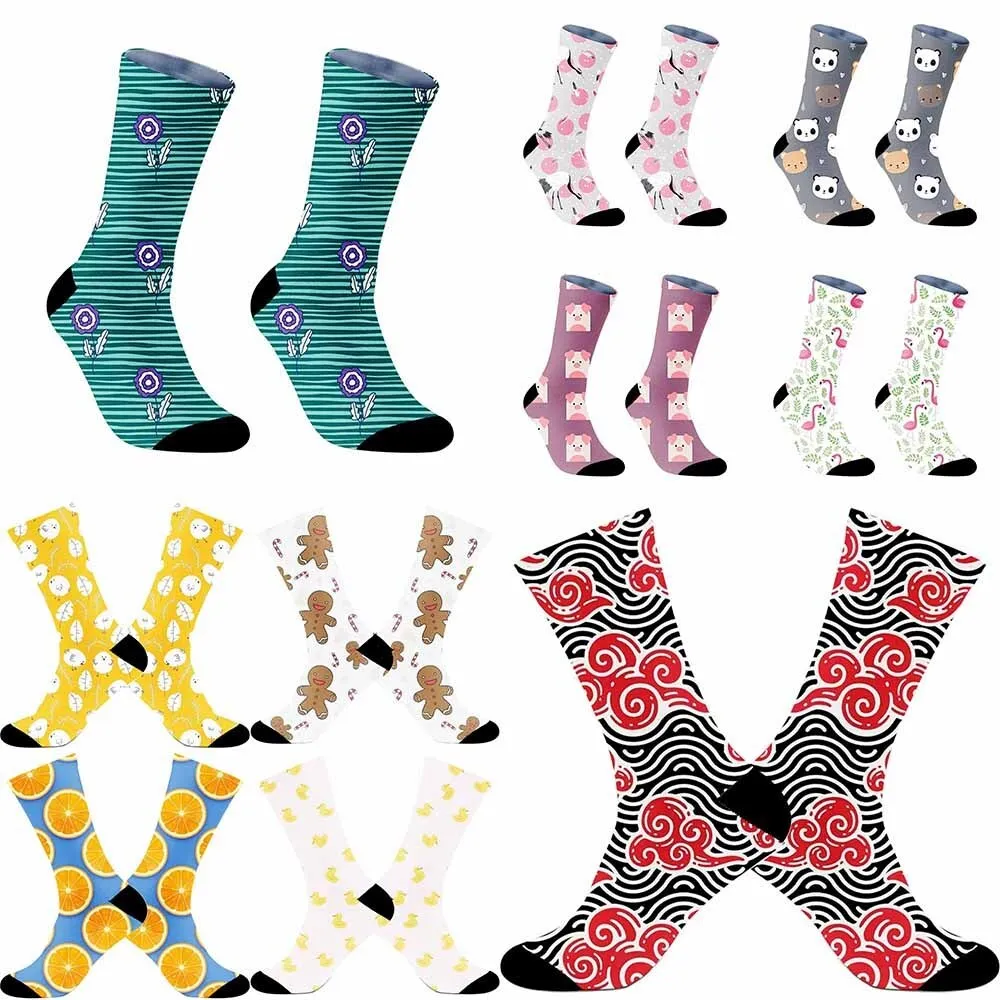 Cute cartoon cat pattern sports cycling socks, unisex, sweat absorbing, breathable, durable, bicycle accessory gift
Cute cartoon cat pattern sports cycling socks, unisex, sweat absorbing, breathable, durable, bicycle accessory gift