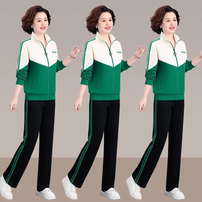 Осенний спортивный костюм для женщин среднего возраста: повседневный свитшот и брюки, большие размеры, хлопок/полиэстер, на молнии
Осенний спортивный костюм для женщин среднего возраста: повседневный свитшот и брюки, большие размеры, хлопок/полиэстер, на молнии