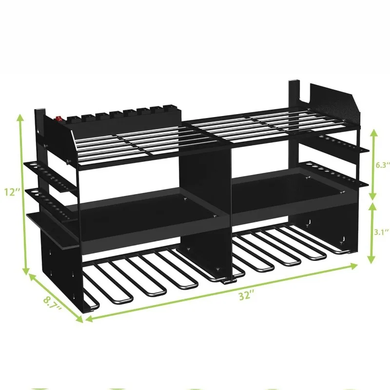 Multi-layer power tool finishing rack Electric drill storage rack Wall-mounted drill bit bracket Wrought 
Multi-layer power tool finishing rack Electric drill storage rack Wall-mounted drill bit bracket Wrought