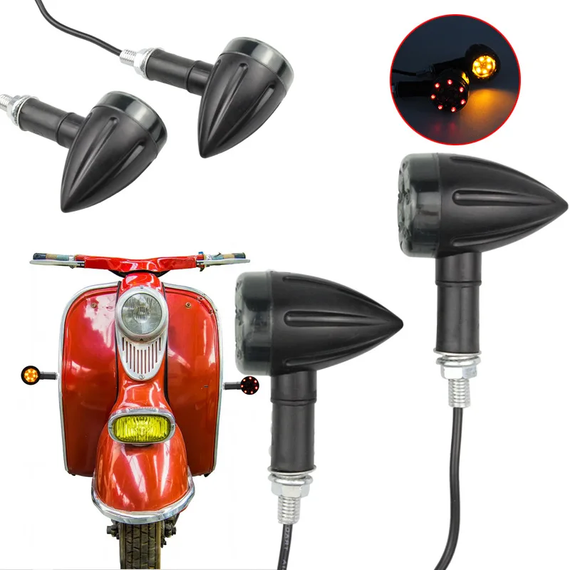 2PCS Motorcycle 12V Bullet Mini Turn Signal Tail Brake Light 13 LED Indicator Amber Lamp For Harley Chopper Cruiser
2PCS Motorcycle 12V Bullet Mini Turn Signal Tail Brake Light 13 LED Indicator Amber Lamp For Harley Chopper Cruiser
