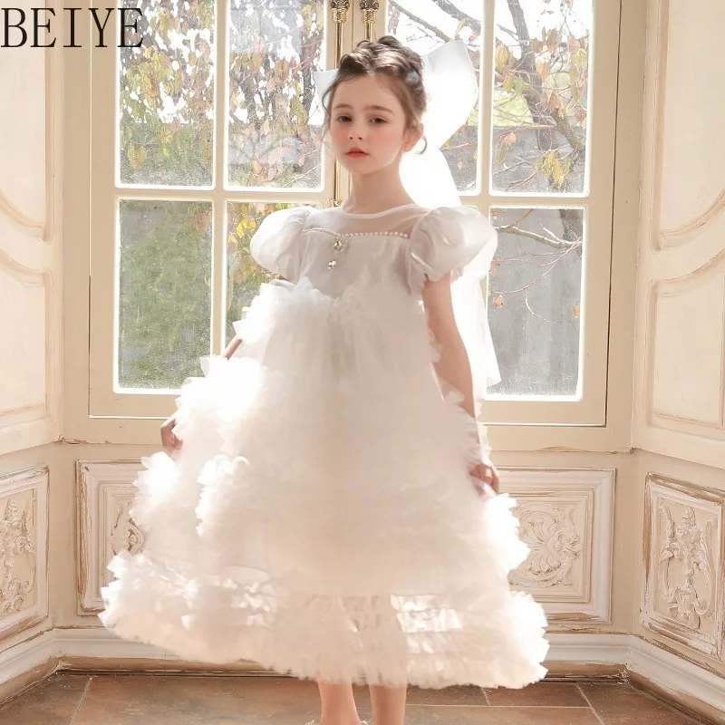 White Princess Girls' Summer Dress New Mesh Tutu Japanese Style Birthday Dress Children Short Sleeve Sweet Party Dress
White Princess Girls' Summer Dress New Mesh Tutu Japanese Style Birthday Dress Children Short Sleeve Sweet Party Dress