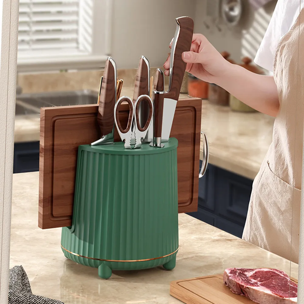 Rotating Kitchen Utensil Holder with Drain Tray Sturdy Multi-Compartment Cutter Chopstick Spoon Fork Stand Organizer Space
Rotating Kitchen Utensil Holder with Drain Tray Sturdy Multi-Compartment Cutter Chopstick Spoon Fork Stand Organizer Space