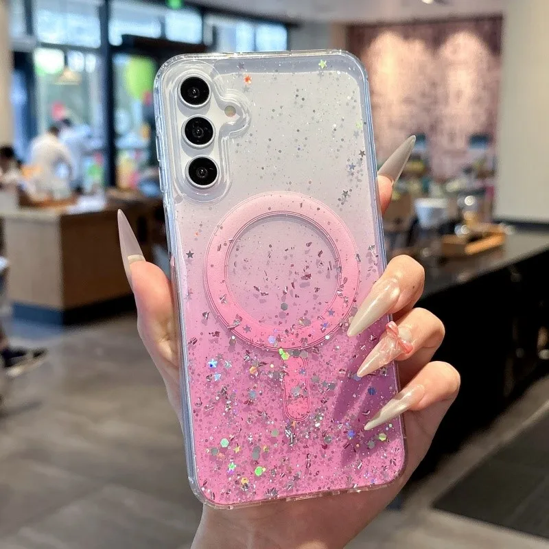 Luxury Glitter Gradient Clear MagSafe Case for Samsung S25/S24/S23 FE/S22 Plus Ultra & A05/A06/A15/A16/A26/A36/A56 Sparkly Cover
Luxury Glitter Gradient Clear MagSafe Case for Samsung S25/S24/S23 FE/S22 Plus Ultra & A05/A06/A15/A16/A26/A36/A56 Sparkly Cover