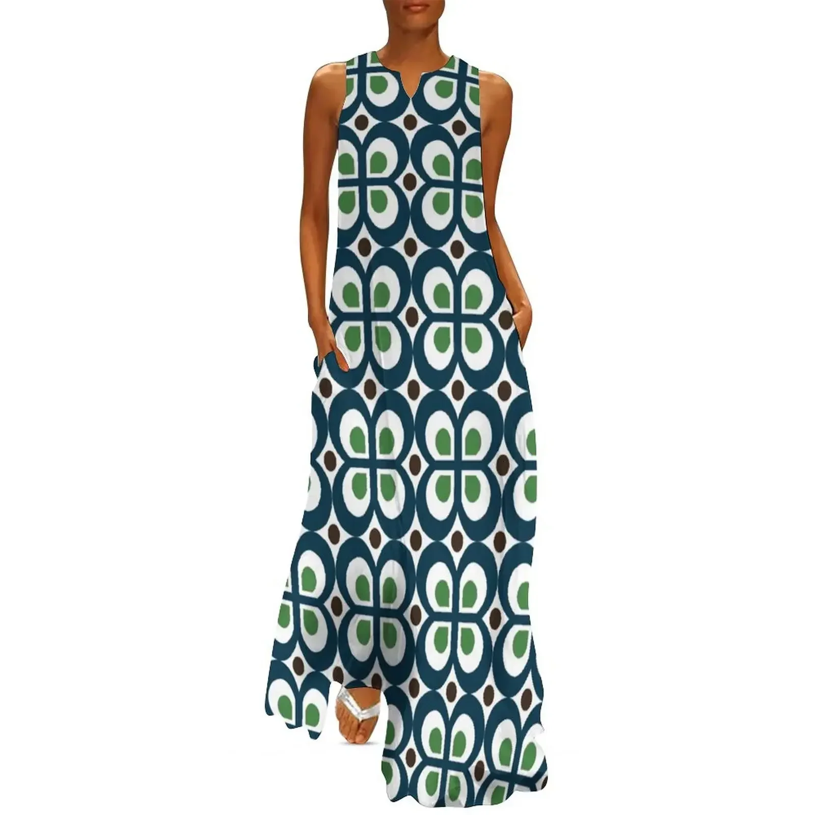 Eames Era Retro 60s Pattern Long Dress dresses with long sleeves Women's long dress dress dresses dresses for woman 2025 
Eames Era Retro 60s Pattern Long Dress dresses with long sleeves Women's long dress dress dresses dresses for woman 2025