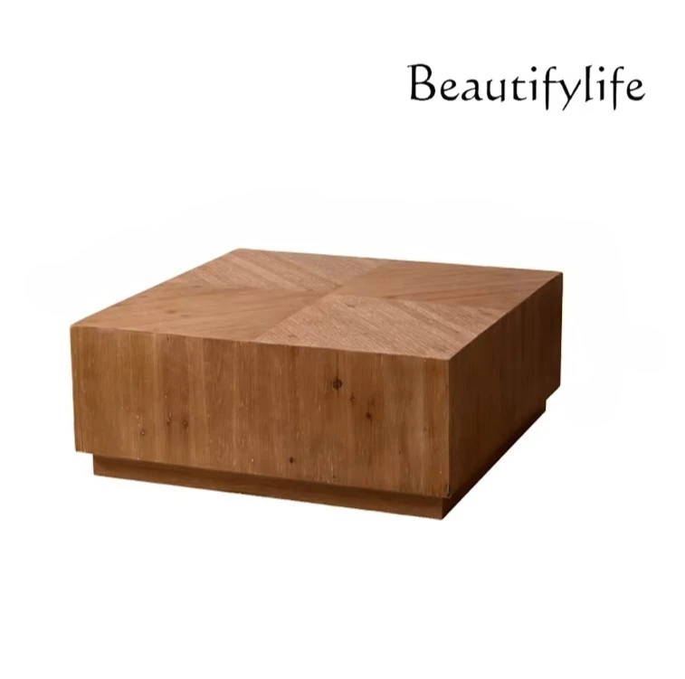 Solid wood square coffee table villa living room sofa front small table Japanese Nordic style modern simplicity
Solid wood square coffee table villa living room sofa front small table Japanese Nordic style modern simplicity