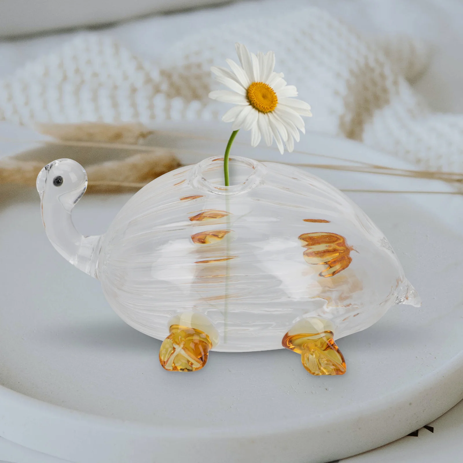 Turtle Shaped Hydroponic Glass Flower Vase Unique Desktop Plant Holder Creative Transparent Flower Arrangement Container
Turtle Shaped Hydroponic Glass Flower Vase Unique Desktop Plant Holder Creative Transparent Flower Arrangement Container