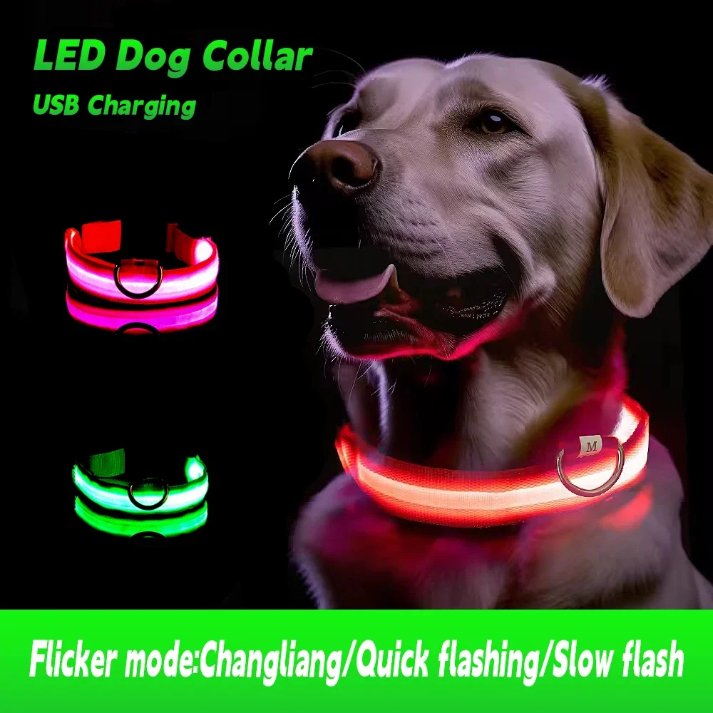 2025 New XL/M Dog Collar USB Rechargeable Light Up LED Collar Lights Adjustable Soft Safety Night Light Flashing Pet Supplies
2025 New XL/M Dog Collar USB Rechargeable Light Up LED Collar Lights Adjustable Soft Safety Night Light Flashing Pet Supplies