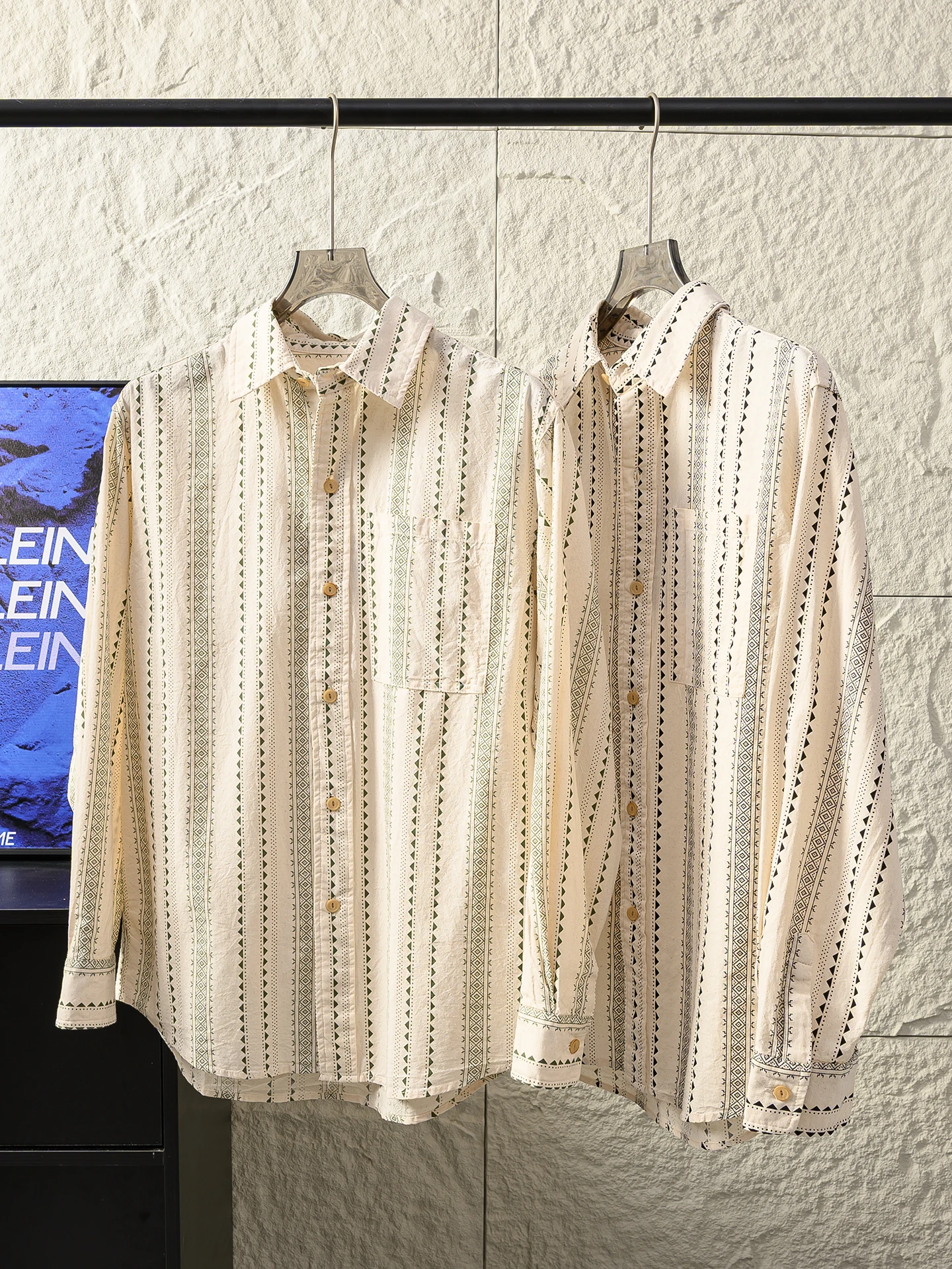 Cotton Long Sleeve Printed Casual Shirt Men's Comfortable Washed Autumn Season Geometric Print Pure Cotton Breathable Shirt
Cotton Long Sleeve Printed Casual Shirt Men's Comfortable Washed Autumn Season Geometric Print Pure Cotton Breathable Shirt