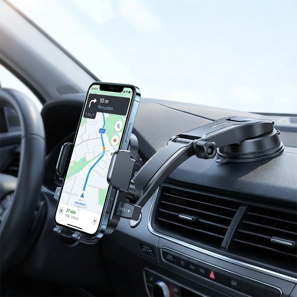Flexible Silicone Dashboard Phone Holder, 360° Rotatable, Nano Gel Suction, No Blocking Screen View, Foldable and Portable
Flexible Silicone Dashboard Phone Holder, 360° Rotatable, Nano Gel Suction, No Blocking Screen View, Foldable and Portable
