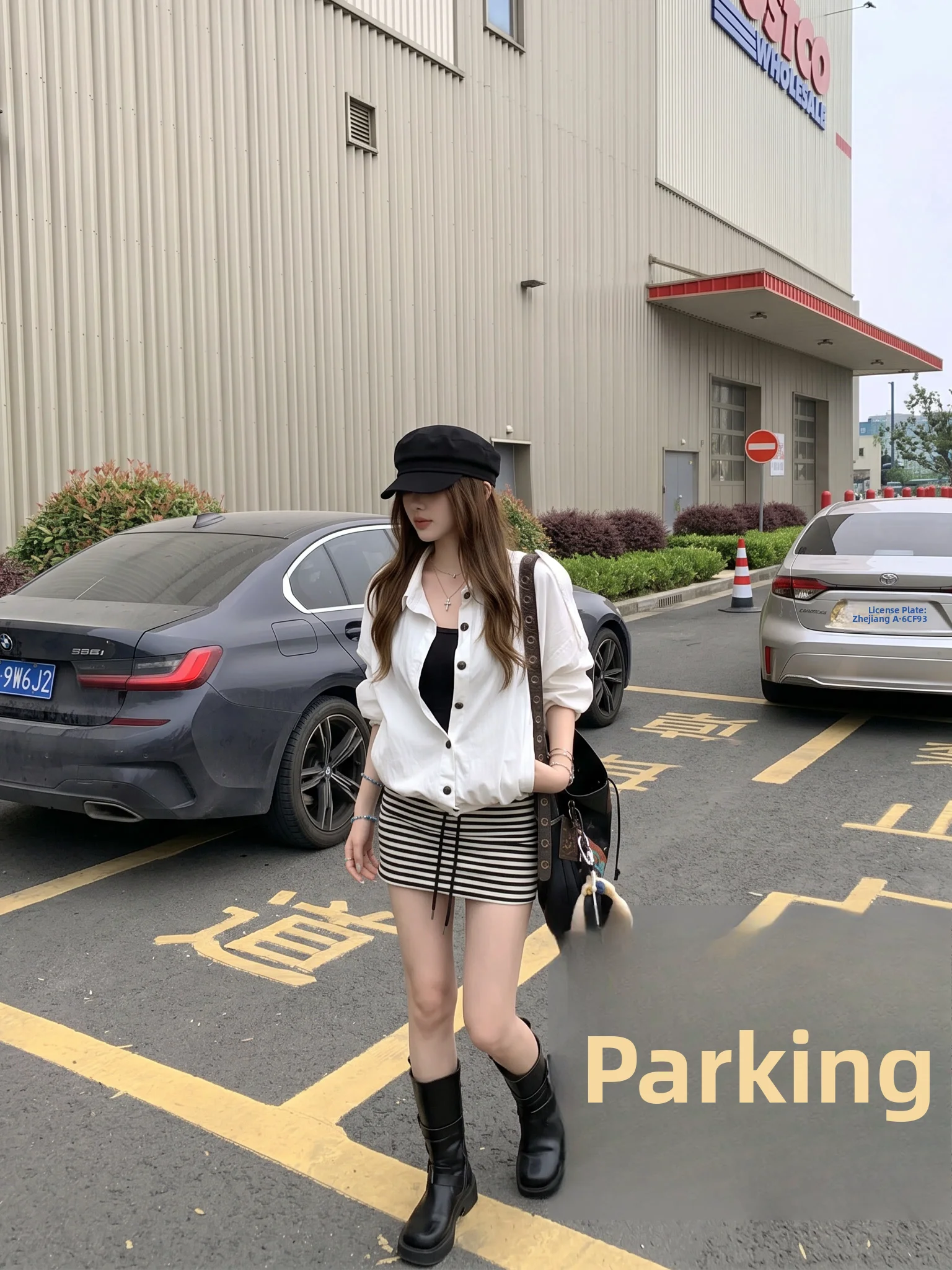 White High Waist Drawstring Stripe Short Skirt Set Women's Summer Thin Sun Protection Shirt Casual Loose Fit Long Sleeve
White High Waist Drawstring Stripe Short Skirt Set Women's Summer Thin Sun Protection Shirt Casual Loose Fit Long Sleeve