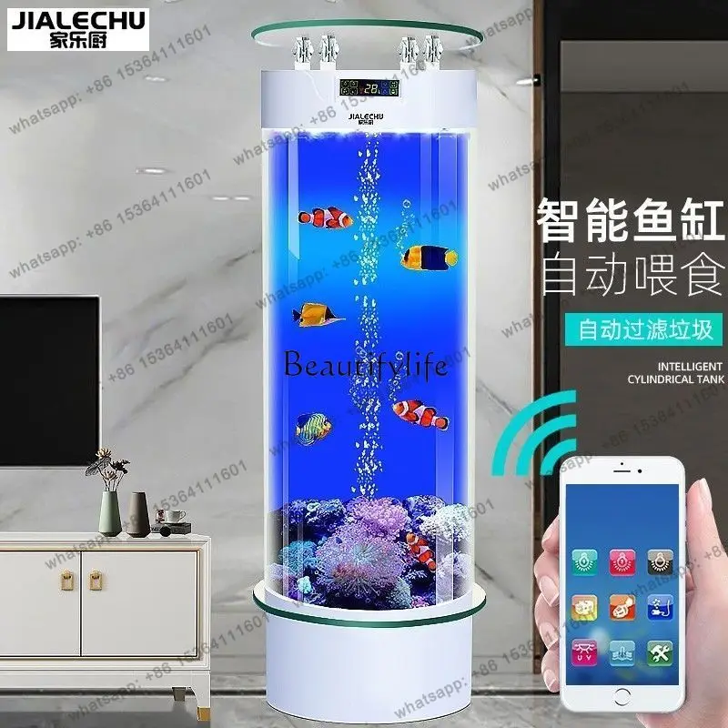 X4 -Fish tank living room small cylindrical acrylic aquarium household
X4 -Fish tank living room small cylindrical acrylic aquarium household