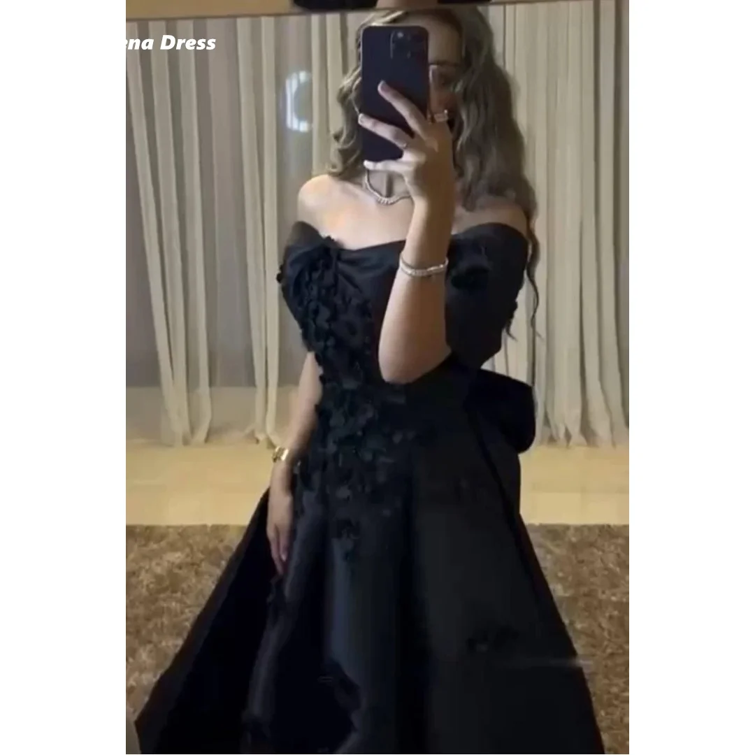 Lena Luxury Prom Dress 2025 Luxury Evening Dress Applique Black Custom Made Line A Luxurious Women's Evening Dresses Robe Soiree
Lena Luxury Prom Dress 2025 Luxury Evening Dress Applique Black Custom Made Line A Luxurious Women's Evening Dresses Robe Soiree