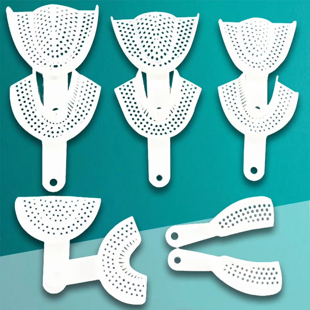 Dental Impression Tray Transparent Teeth Mold Holder Compatible with Alginate Silicone for Orthodontic Lab Use
Dental Impression Tray Transparent Teeth Mold Holder Compatible with Alginate Silicone for Orthodontic Lab Use