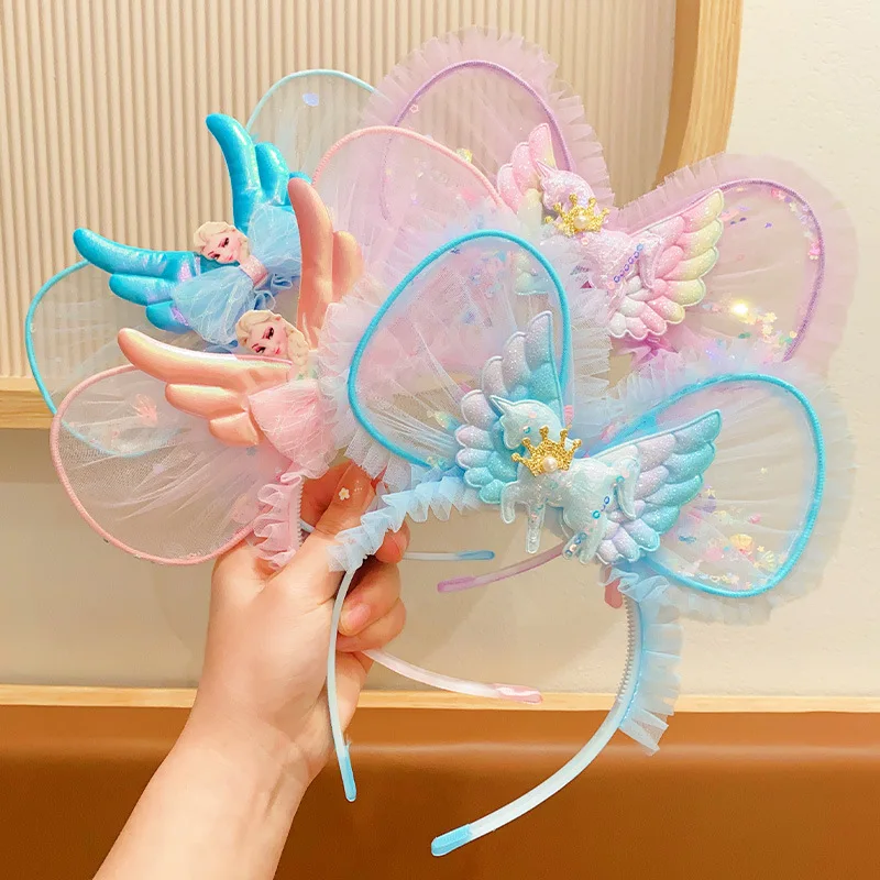 Disney Frozen hair bands for girls pressed hair non-slip hairpin headdress Princess Elsa yarn headband girls hair accessories
Disney Frozen hair bands for girls pressed hair non-slip hairpin headdress Princess Elsa yarn headband girls hair accessories