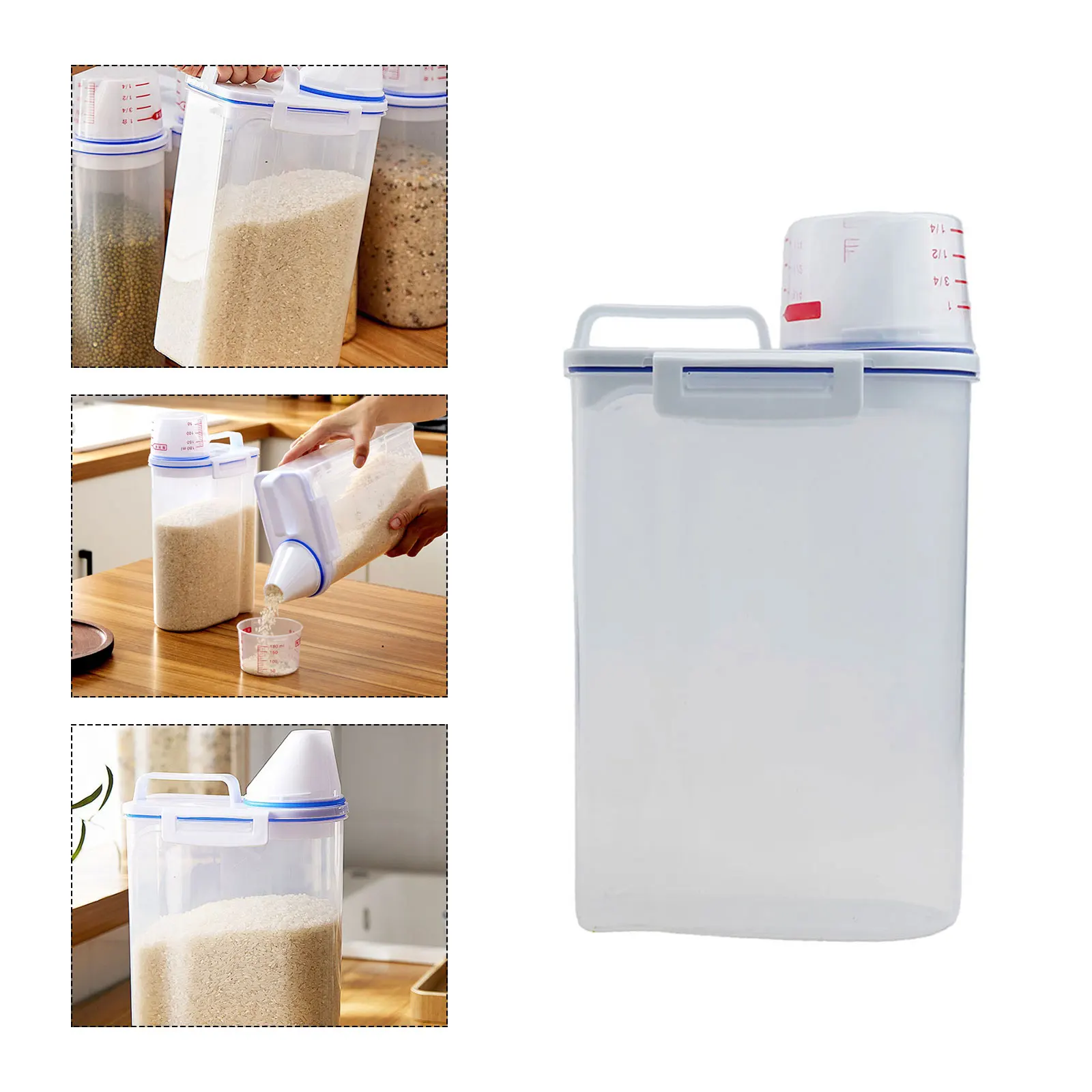 1Pc Robust Food Storage Containers Dry Cereal Dispenser Equipped with Sturdy Lids for Preserving Food Freshness and Quality
1Pc Robust Food Storage Containers Dry Cereal Dispenser Equipped with Sturdy Lids for Preserving Food Freshness and Quality