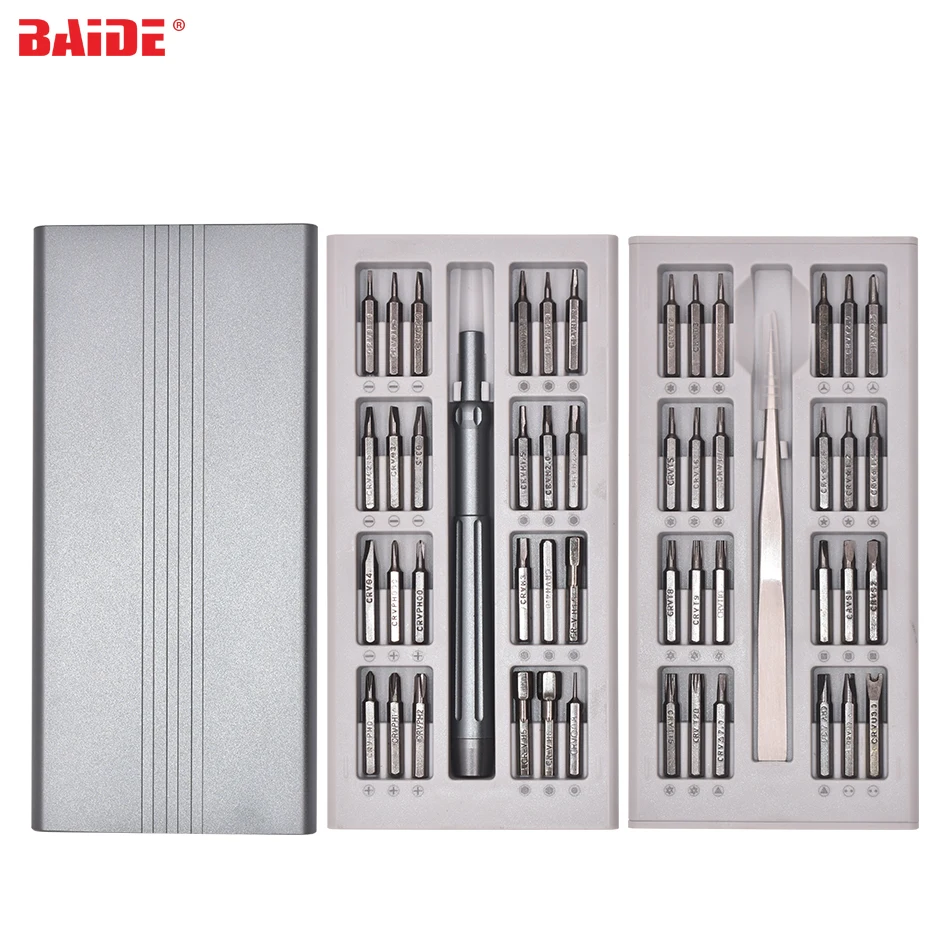 S2 / CRV 50 in 1 Combination Screwdriver Kit With Metal Case Screw Driver Set for Mi Huawei iPhone Samsung Toy Game Electronics
S2 / CRV 50 in 1 Combination Screwdriver Kit With Metal Case Screw Driver Set for Mi Huawei iPhone Samsung Toy Game Electronics