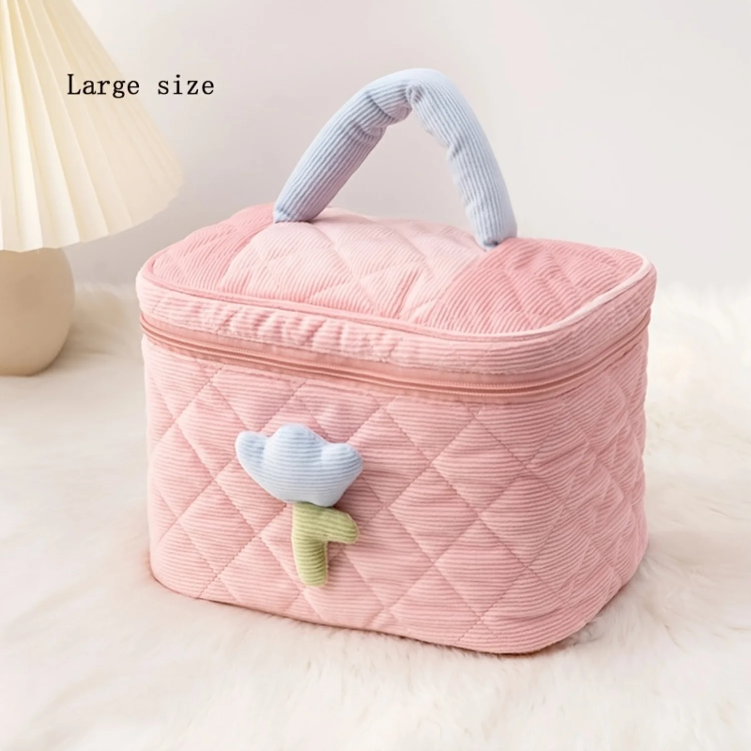 Travel in Style with this Portable Cosmetic Zipper Bag and Makeup Organizer - Quilted Handbag for all your Beauty Essentials!
Travel in Style with this Portable Cosmetic Zipper Bag and Makeup Organizer - Quilted Handbag for all your Beauty Essentials!