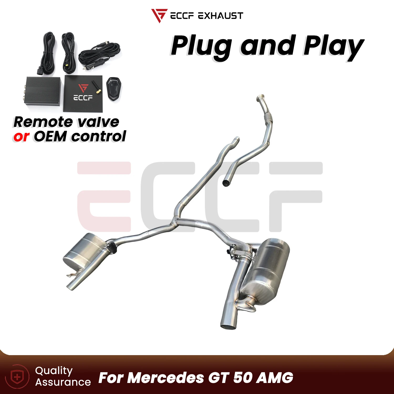 ECCF For Mercedes GT 50 AMG Stainless Steel Exhaust Aggressive Sound Plug and Play Performance Upgrade
ECCF For Mercedes GT 50 AMG Stainless Steel Exhaust Aggressive Sound Plug and Play Performance Upgrade
