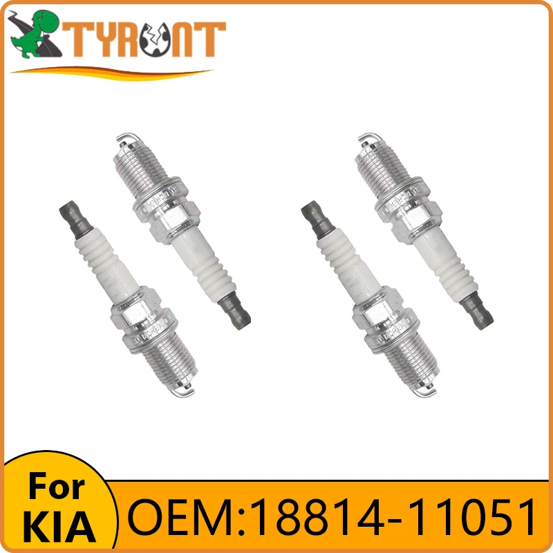 TYRNT High Quality Spark Plug 18814-11051 BKR5ES11 For Hyundai Elantra Tucson Accent Sonata KIA Saratu Lotze Pride RIO Sportage
TYRNT High Quality Spark Plug 18814-11051 BKR5ES11 For Hyundai Elantra Tucson Accent Sonata KIA Saratu Lotze Pride RIO Sportage