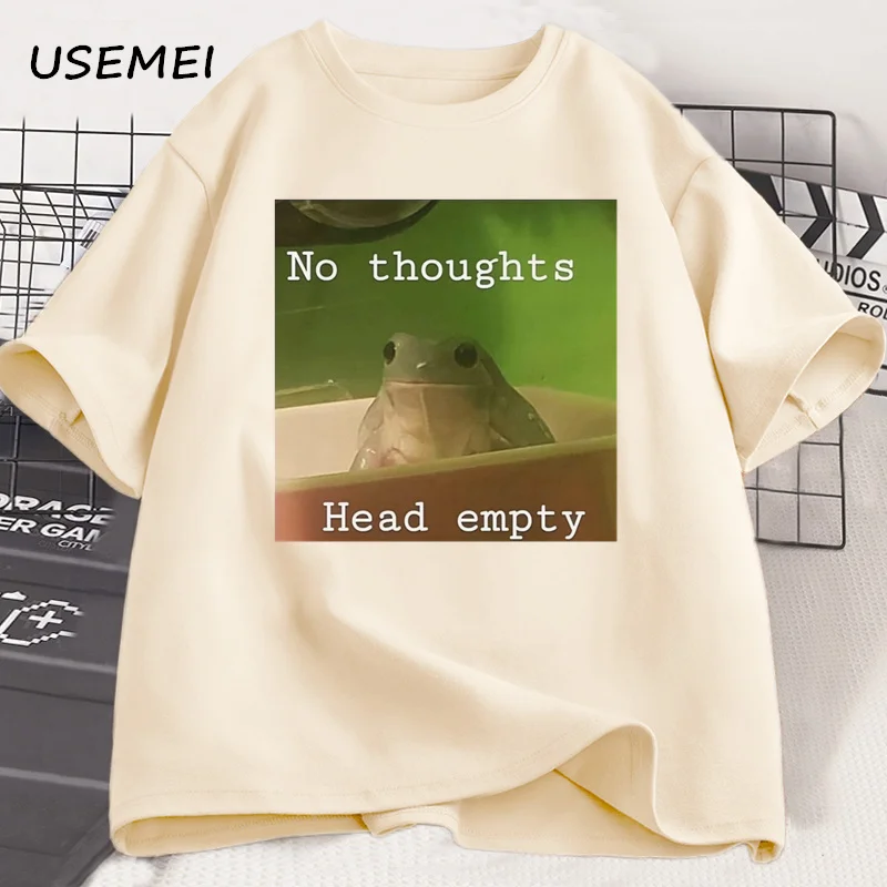 No Thoughts Head Empty Meme T-Shirt Men Funny Brainrot Tee Silly Frog Humor Graphic T Shirts Streetwear Short Sleeve Cotton Tee
No Thoughts Head Empty Meme T-Shirt Men Funny Brainrot Tee Silly Frog Humor Graphic T Shirts Streetwear Short Sleeve Cotton Tee
