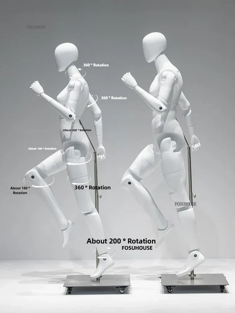 Changeable Posture Full Body Mannequin Shopping Mall Mannequins for Clothing Store Model Props Luxury Window Display Shelf Dummy
Changeable Posture Full Body Mannequin Shopping Mall Mannequins for Clothing Store Model Props Luxury Window Display Shelf Dummy