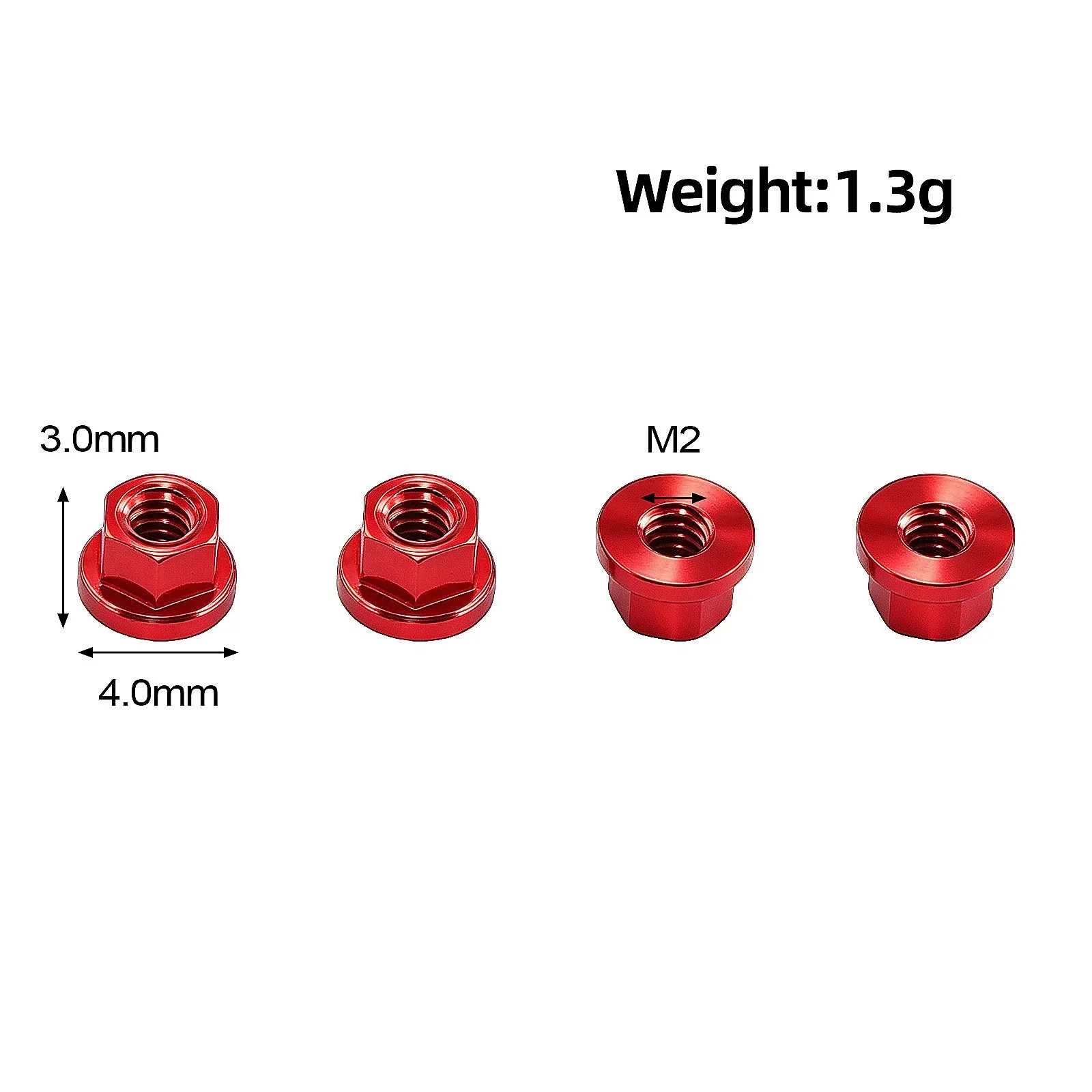 4pcs M2 Brass Aluminum Alloy Wheel Nut For 1/30 RC Crawler Car SCX30 K10 Parts Accessories
4pcs M2 Brass Aluminum Alloy Wheel Nut For 1/30 RC Crawler Car SCX30 K10 Parts Accessories