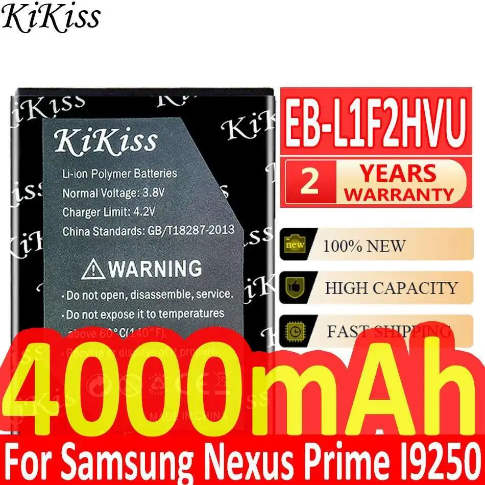 4000Mah For Samsung Nexus Prime GT I9250 I515 EB L1F2HVU Fast Charging Mobile Phone Battery EB-L1F2HVU
4000Mah For Samsung Nexus Prime GT I9250 I515 EB L1F2HVU Fast Charging Mobile Phone Battery EB-L1F2HVU