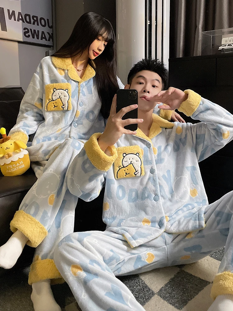 DAIMELU male pajamas plus size thickened long sleeved nightwear winter coral fleece flannel men's warm loungewear suit nighty
DAIMELU male pajamas plus size thickened long sleeved nightwear winter coral fleece flannel men's warm loungewear suit nighty