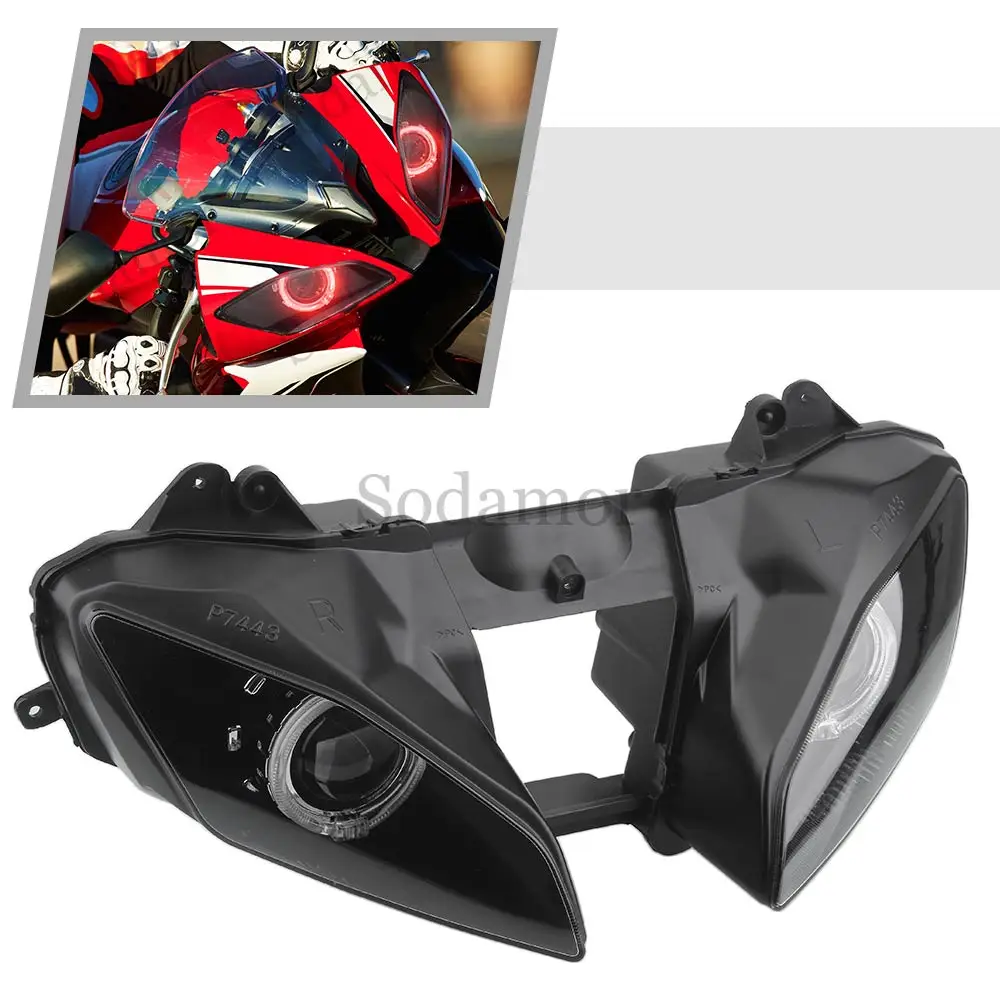 Для Yamaha YZF R6 2008-16 часть мотоцикла, изготовленная на заказ фара, синие ангельские глазки, светодиодная фара Lo/Hi Beam в сборе, проектор, фара
Для Yamaha YZF R6 2008-16 часть мотоцикла, изготовленная на заказ фара, синие ангельские глазки, светодиодная фара Lo/Hi Beam в сборе, проектор, фара