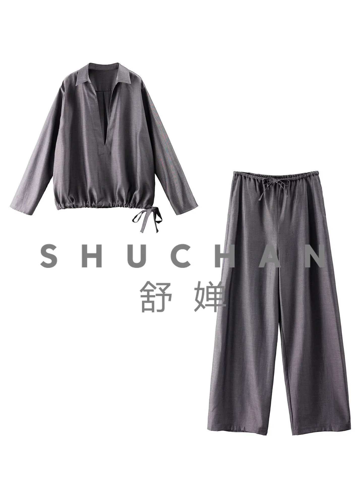 Fashion Suit Women Easy Concave Shape, French Wih Linen Encel Hem Knoed Shirt + Trousers Women 82I0
Fashion Suit Women Easy Concave Shape, French Wih Linen Encel Hem Knoed Shirt + Trousers Women 82I0