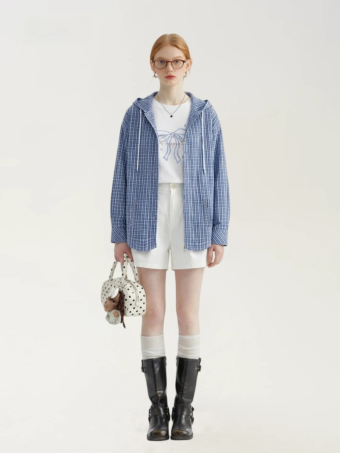 AHMI Retro High Quali Blue Plaid Color Blo Zipper Women's irt Jaet Loose Fit Spring 2026 Casual Long Sve Hoodie
AHMI Retro High Quali Blue Plaid Color Blo Zipper Women's irt Jaet Loose Fit Spring 2026 Casual Long Sve Hoodie