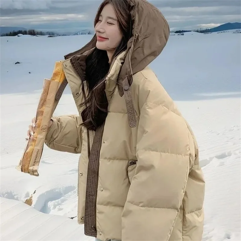Korean Version Short Contrasting Color Cotton Jacket For Women In Winter 2025 New Small And Fashionable Thick Cotton Jacket Coat
Korean Version Short Contrasting Color Cotton Jacket For Women In Winter 2025 New Small And Fashionable Thick Cotton Jacket Coat