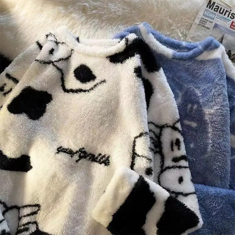 Winter Lamb Fleece Sweater Men's 90s Vintage Clothes Loose Plush Warm Hoodie Yk2 Aesthetic Cute Cyberpunk Top Emo Sweatshirt Y2k
Winter Lamb Fleece Sweater Men's 90s Vintage Clothes Loose Plush Warm Hoodie Yk2 Aesthetic Cute Cyberpunk Top Emo Sweatshirt Y2k