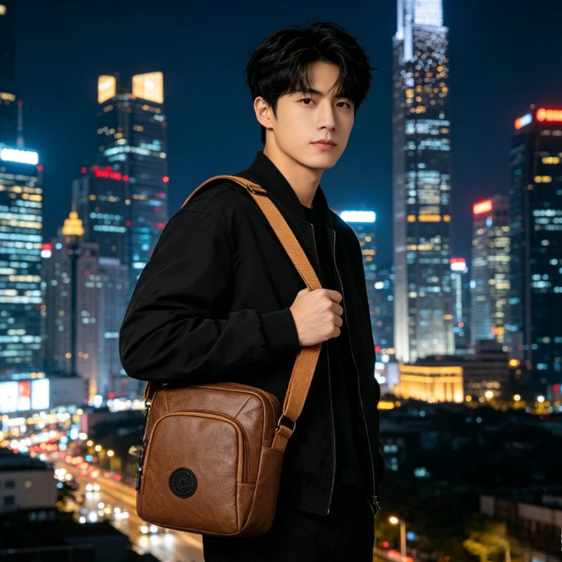 Vintage Leather Men Crossbody Bags Multi Zipper Pocket Adjustable Strap Small Shoulder Purse for Daily Walking Outdoor Travel
Vintage Leather Men Crossbody Bags Multi Zipper Pocket Adjustable Strap Small Shoulder Purse for Daily Walking Outdoor Travel