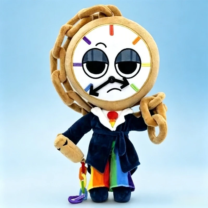 Dandy's World Dyle Plush Toy, Clock Character Stuffed Doll with Rainbow Details, Horror Game Collectible for Fans
Dandy's World Dyle Plush Toy, Clock Character Stuffed Doll with Rainbow Details, Horror Game Collectible for Fans