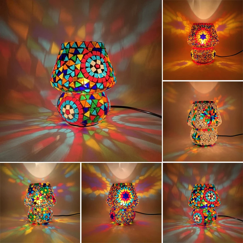 Turkish Mosaic Mushroom Table Lamp LED Handmade Stained Glass Desk Lights Bedroom Living Room Restaurant Bar Nightstand Light
Turkish Mosaic Mushroom Table Lamp LED Handmade Stained Glass Desk Lights Bedroom Living Room Restaurant Bar Nightstand Light