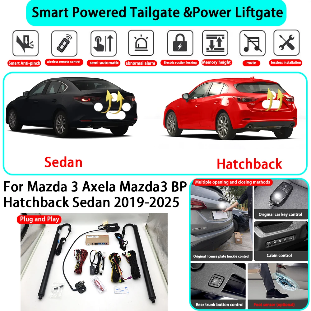 for Mazda 3 Axela Mazda3 BP Hatchback Sedan 2019-2025 OEM Smart Automatic Powered Tailgate Electric Power Tailgate Lift Kit
for Mazda 3 Axela Mazda3 BP Hatchback Sedan 2019-2025 OEM Smart Automatic Powered Tailgate Electric Power Tailgate Lift Kit
