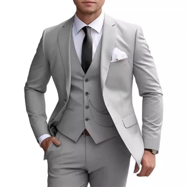Men's Business Suit Three-Piece Slim Fit Tuxedo Wedding Party Host Wardrobe Essential Ultra-Slim Fibre Blend Commercial Gentl...
Men's Business Suit Three-Piece Slim Fit Tuxedo Wedding Party Host Wardrobe Essential Ultra-Slim Fibre Blend Commercial Gentl...