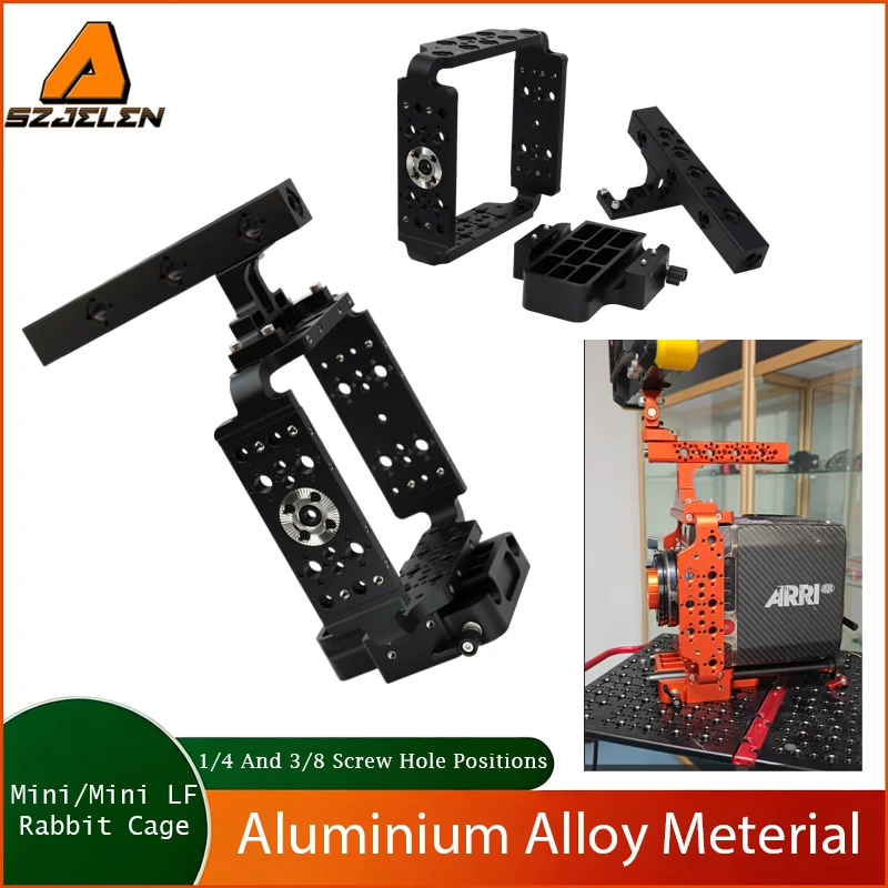 Camera Rabbit Cage For ARRI ALEXA Mini/ Mini LF Aluminum Alloy Camera Protective Rig With 1/4 3/8 Screw 15mm Rod Baseplate
Camera Rabbit Cage For ARRI ALEXA Mini/ Mini LF Aluminum Alloy Camera Protective Rig With 1/4 3/8 Screw 15mm Rod Baseplate