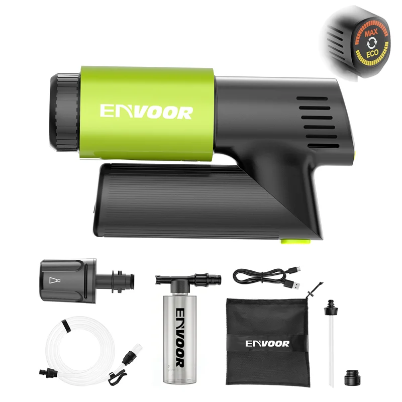 Cordless High Pressure Cleaner Foldable Handle LED Light Shows MAX/ECO, 4in1 Nozzle, 5 Accessories Included
Cordless High Pressure Cleaner Foldable Handle LED Light Shows MAX/ECO, 4in1 Nozzle, 5 Accessories Included