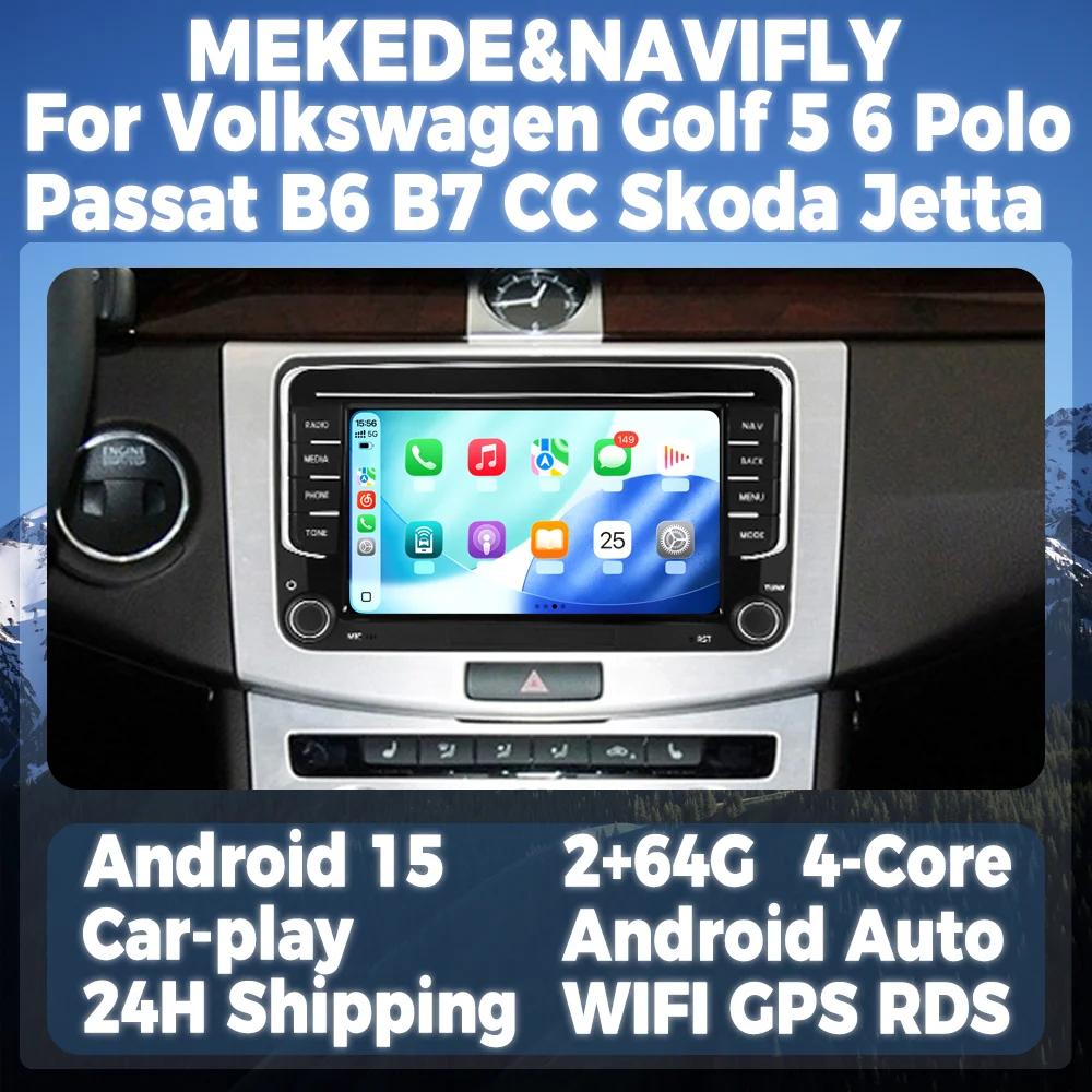 7inch Wireless CarPlay Android Auto Multimedia Display Screen For Volkswagen Golf 5 6 Polo Passat B6 B7 CC Android 15 Car Radio
7inch Wireless CarPlay Android Auto Multimedia Display Screen For Volkswagen Golf 5 6 Polo Passat B6 B7 CC Android 15 Car Radio
