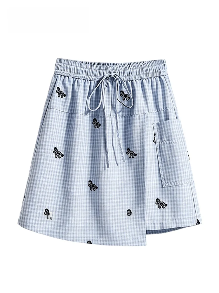 Summer New plus Size Plaid Skirt for Women High Waist Wide Leg Casual Breathable Skin-Friendly Fashionable College Style
Summer New plus Size Plaid Skirt for Women High Waist Wide Leg Casual Breathable Skin-Friendly Fashionable College Style