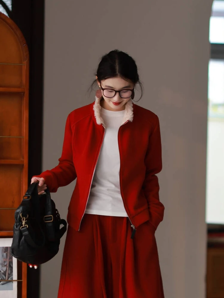 Double-Sided Camere Fce Sweatirt Cardigan Women's Winter New Arrival Warm Slimming Stand Collar All-Match Outerwear
Double-Sided Camere Fce Sweatirt Cardigan Women's Winter New Arrival Warm Slimming Stand Collar All-Match Outerwear