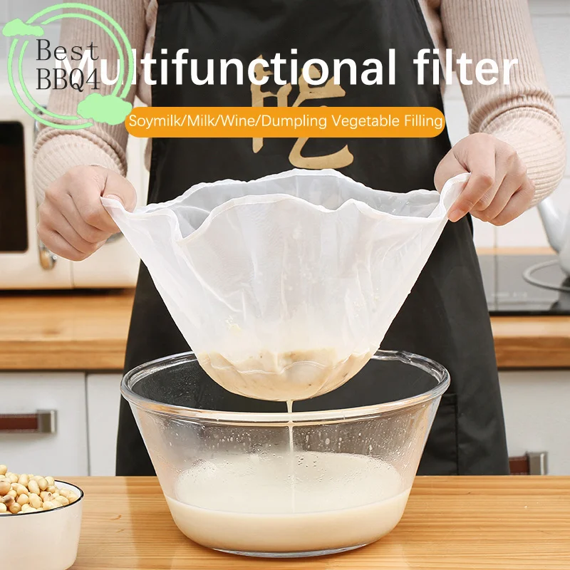 (BBQ4)Reusable Soybean Filter Net Bag Nylon Liquid Filter Milk Coffee Filter Net Bag Fine Mesh Paint Squeeze Mesh Kitchen Tool
(BBQ4)Reusable Soybean Filter Net Bag Nylon Liquid Filter Milk Coffee Filter Net Bag Fine Mesh Paint Squeeze Mesh Kitchen Tool